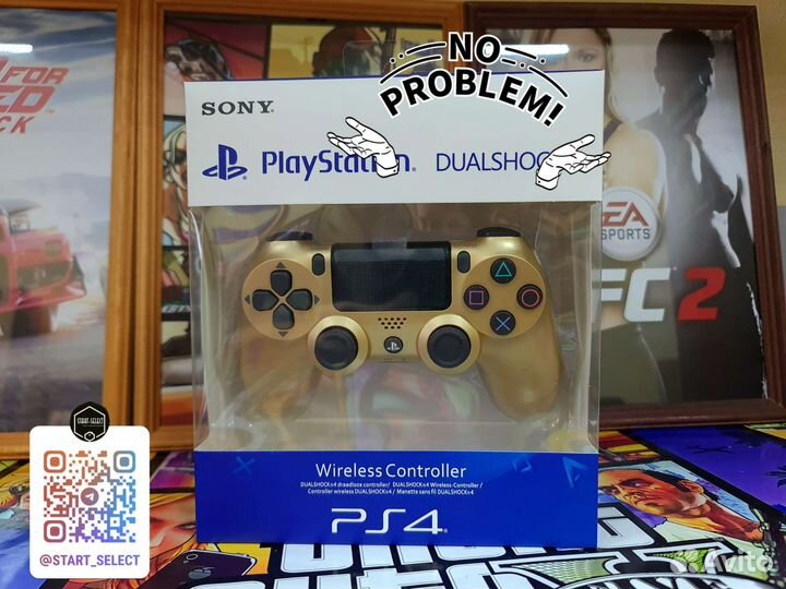 Геймпад Ps4 gold V2 New