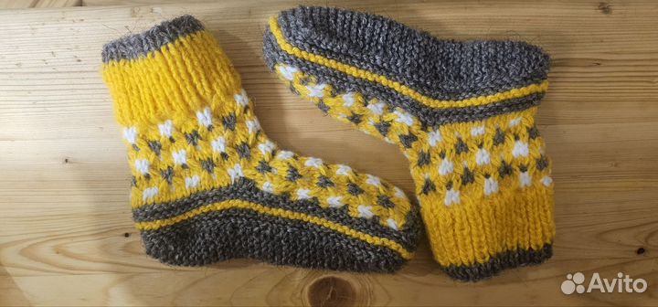 Носочки. Ручная работа. Шерсть. Размер 36,37