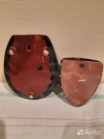 Керамические горшки настенные