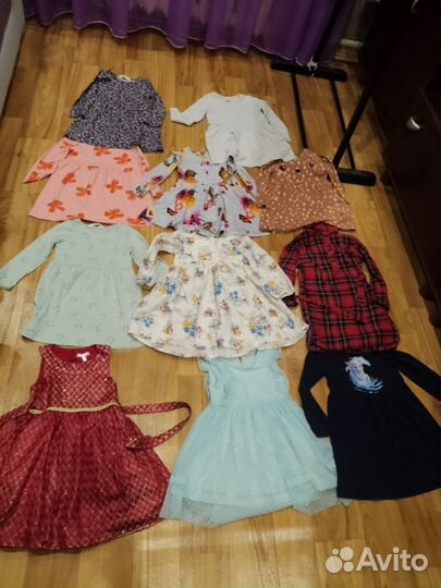 Пакет брендовых вещей Zara, Hm 98-104 см, 44ед