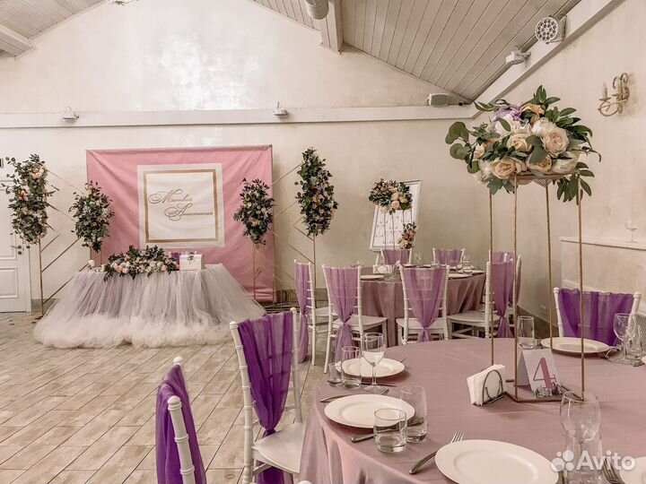 Оформление свадьбы, украшение зала,свадебный декор