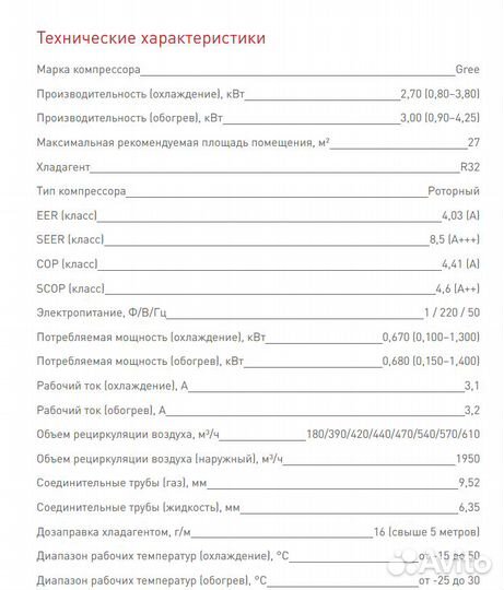 Сплит-система Tosot Clivia T09H-SCW 27м2 9000btu
