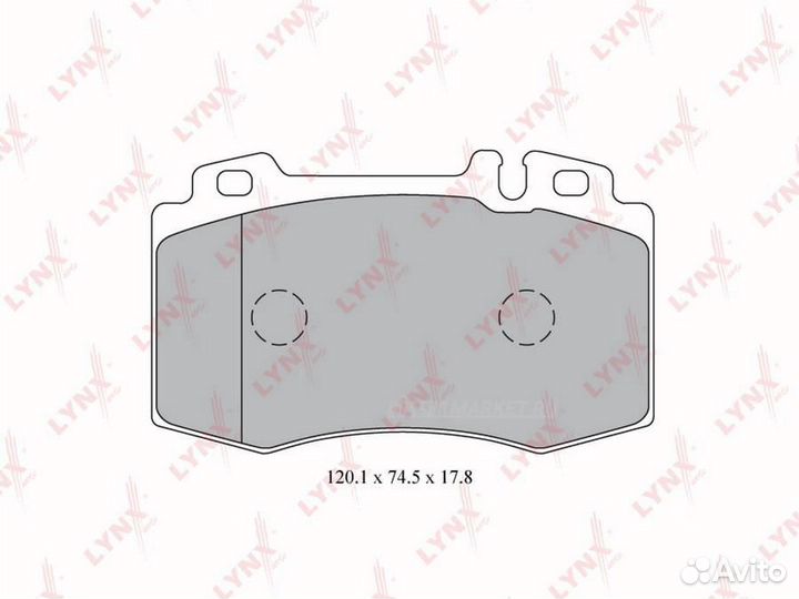 Lynxauto BD-5324 Колодки тормозные дисковые перед