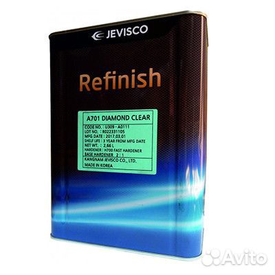 Jevisco/джевиско Лак 2:1 люкс A701 Diamond 2,66л