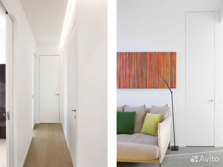 Межкомнатные скрытые двери под отделку