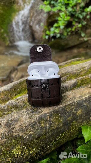 Чехол для AirPods 2 из натуральной кожи