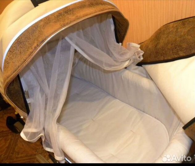 Коляска 2 в 1 эко кожа