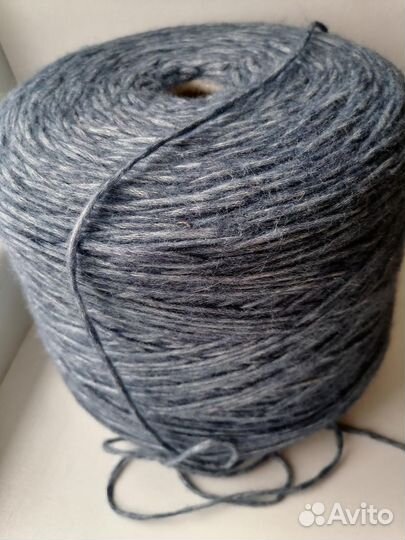 Пряжа для вязания с шерстью и хлопком