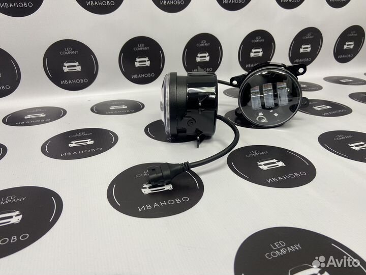 LED птф противотуманные диодные фары Рено Форд