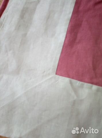 Скатерть льняная с каймой