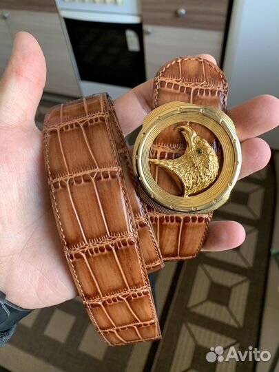 Ремень кожаные натуралный орлем