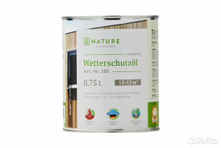Защитное масло для наруж. работ 280 G-nature 0,75л
