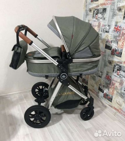 Коляска 2в1 трансформер Новая стильная (фисташка)