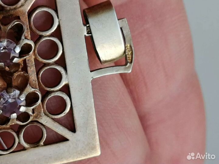 Подвеска кулон серебро 875 СССР