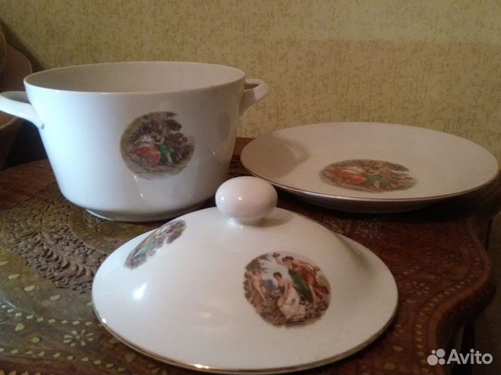 Супница и блюдо гдр Кахла 70 - годы