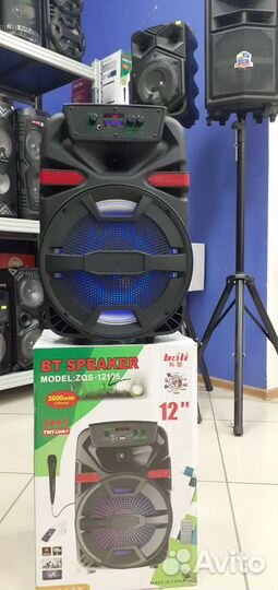 Беспроводная колонка BT Speaker Блютуз Караоке