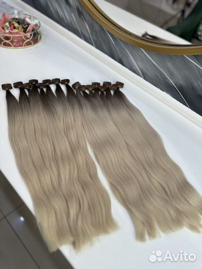 Волосы для наращивания блонд аиртач