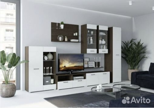 Стенка Ненси-3, пенал, стеллаж