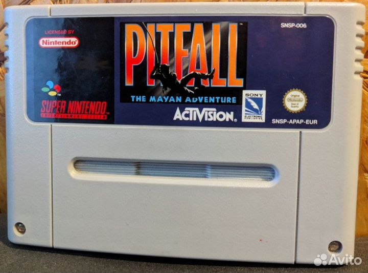 Pitfall Super Nintendo snes PAL картридж
