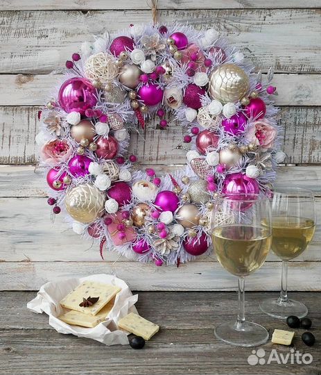 Новогодний венок. D 40-42