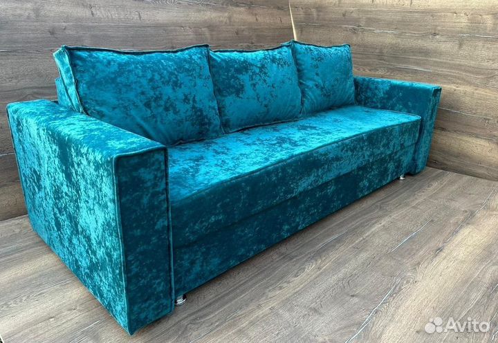 Диван прямой в стиле лофт /Тик-так/велюр OWN