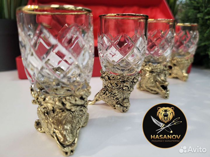 Хрустальные рюмки перевертыши