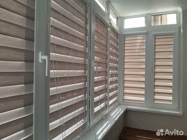 Рулонные шторы день ночь