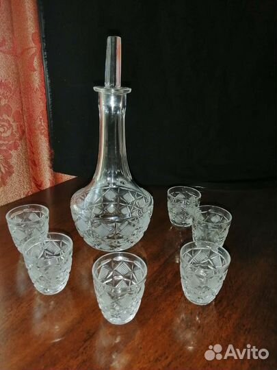 Графин с рюмками, стаканы СССР