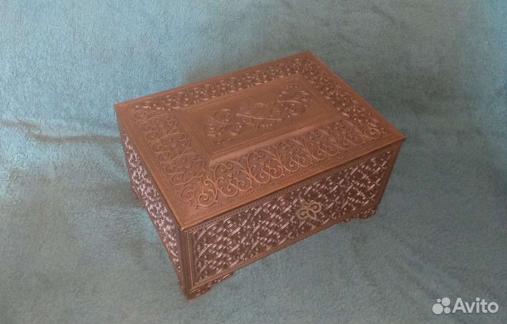 Шкатулка 1945-1990 г ларец из металла памятная