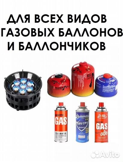 Газовая горелка туристическая с пьезоподжигом