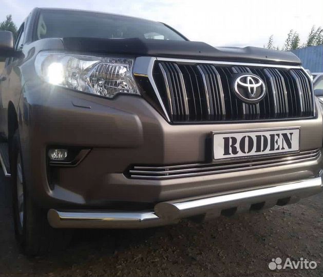 Защита бампера на Land Cruiser Prado 120,150