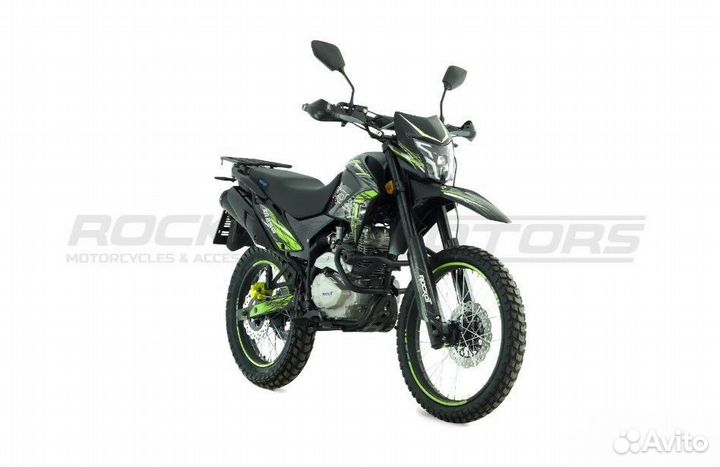 Мотоцикл эндуро rockot XR250 (черн/зелен 21/18 эпт