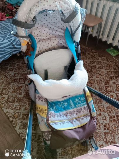 Детские санки коляска ника 7-7