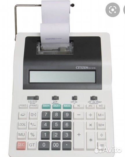 Калькулятор печатающий citizen CX-121N