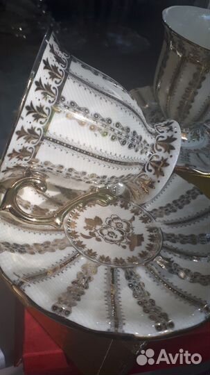 Чашка с блюдцем набор 2 шт Лефард