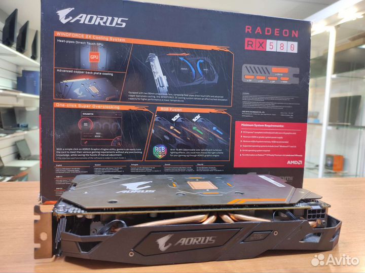 Видеокарта Gigabyte AMD Radeon RX 580 4 Gb aorus