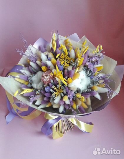 Букеты из сухоцветов