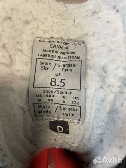 Коньки CCM ft490. Размер 8.5 D