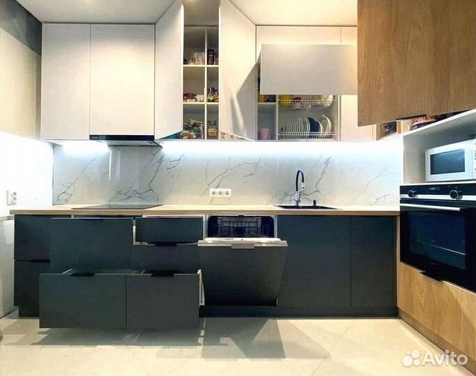 Кухня под потолок эконом