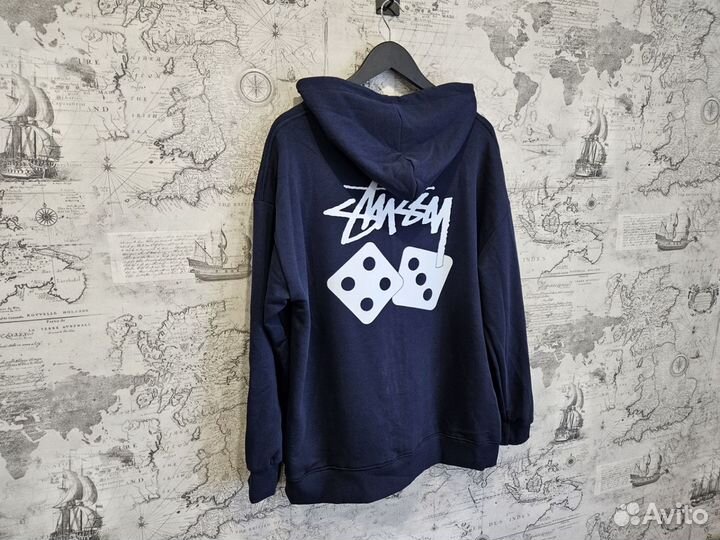 Зип худи Stussy кубики