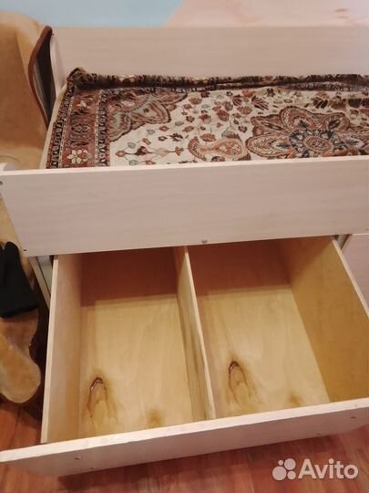 Детская кровать молочный дуб, ручная сборка