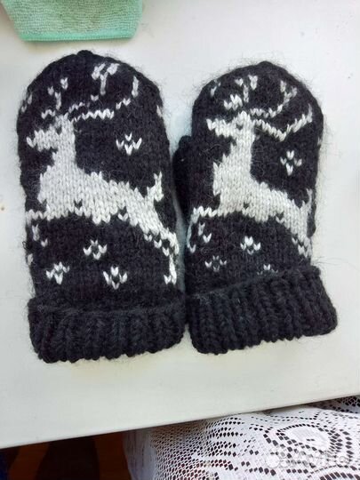 Варежки ручной работы