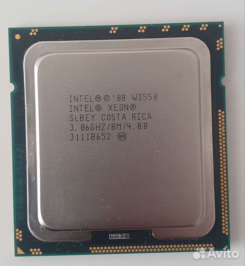Процессор Intel Xeon w3550