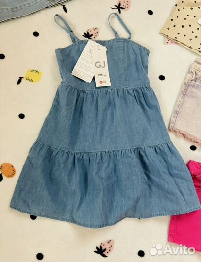 Комплект, шорты, платье, джинсовая куртка