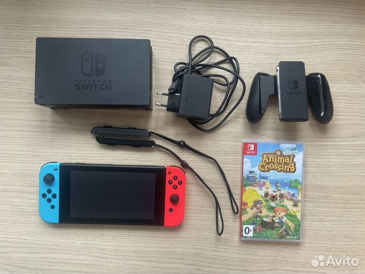 Nintendo Switch 2022 + игра Animal crossing