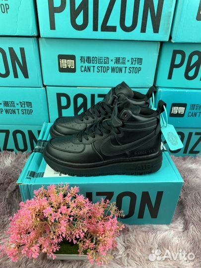 Nike Air Force 1 Gore Tex Black Оригинал (Poizon)