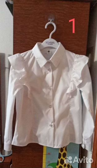 Блузки и рубашки для школы. 134-140