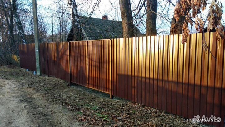 Монтаж/Установка Навесов,Заборов под ключ