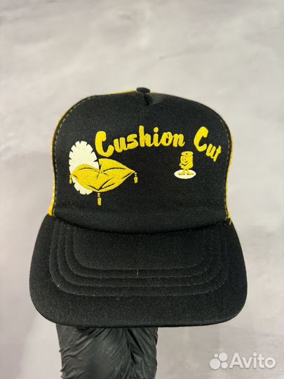 80s Cushion Cut Puff-Print Trucker Hat