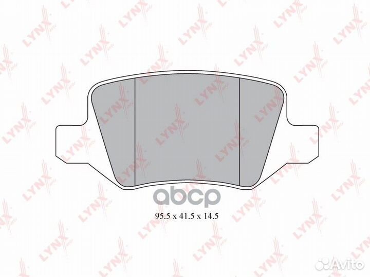 Колодки тормозные дисковые зад BD5310 lynxauto
